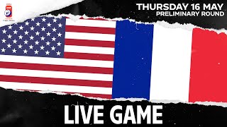 Хоккей LIVE | USA vs. France | 2024 #IIHFWorlds