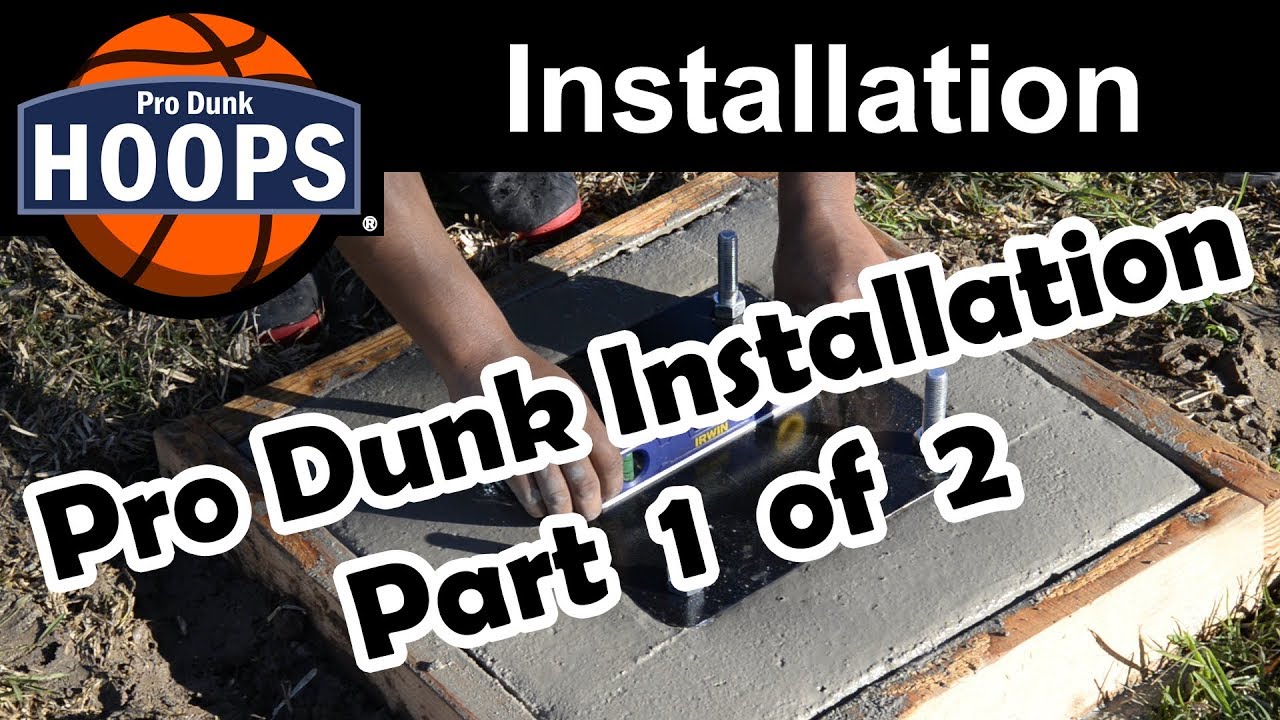 Pro Dunk Adjustable In Ground Installation