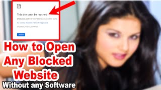 How to Open/Access Blocked Websites Without any Software 100% Fixed Chrome, Firefox, Opera In Hindi.