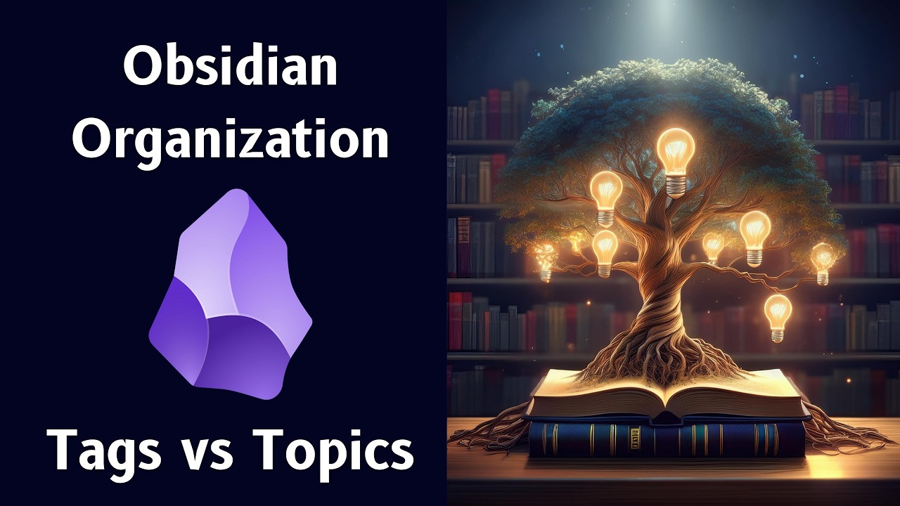 How I Organize My Obsidian Vault 📥 Tags, Topics & Maps of Content