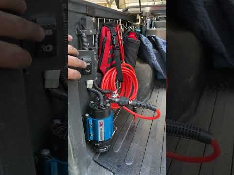 ARB Air compressor in action (Subscribe and like thanks) #arb #compressor #overlanding #truckbed