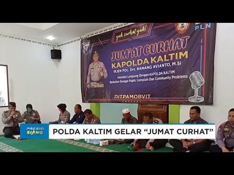 POLDA KALTIM GELAR DIALOG ''JUMAT CURHAT'' DI KAMPUNG CAHAYA MANGGAR, BALIKPAPAN