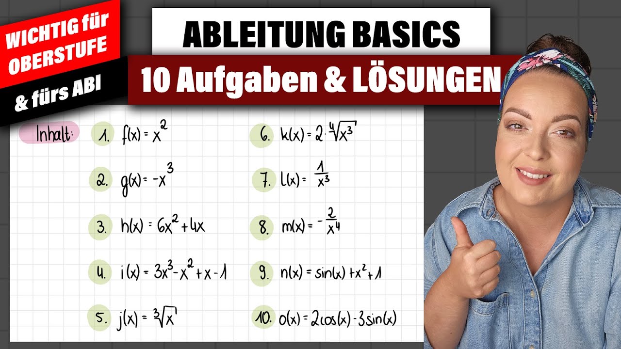 ABLEITUNG BASICS | Potenzfunktionen Polynomfunktionen Wurzeln Brüche Cos usw.