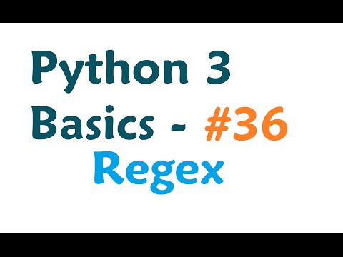Python 3 Programming Tutorial - Regular Expressions / Regex with re