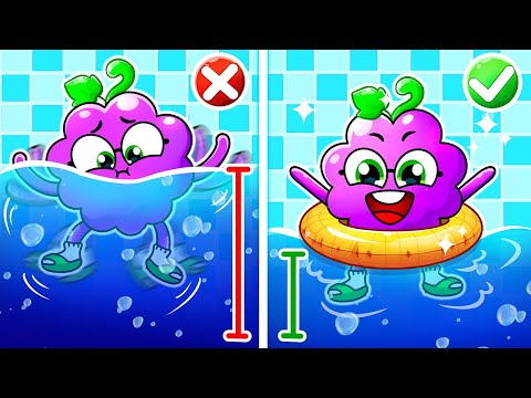 Safety Rules In The Pool ⛔🛟| Safety Cartoon ❌✔️| Play Safe In Swimming Pool | YUM YUM Kids Songs