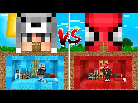 DEADPİES GİZLİ EV VS FERİTED GİZLİ EV! 😱 - Minecraft
