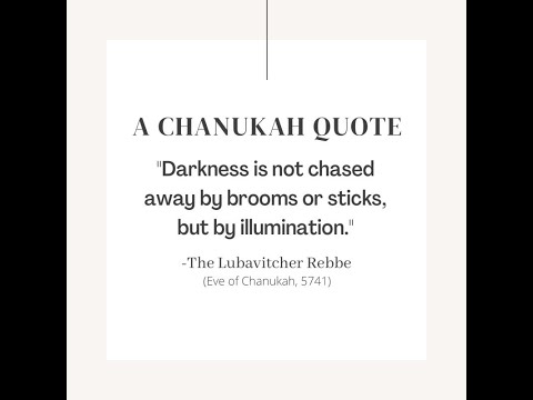 Chanukah is about growing each day