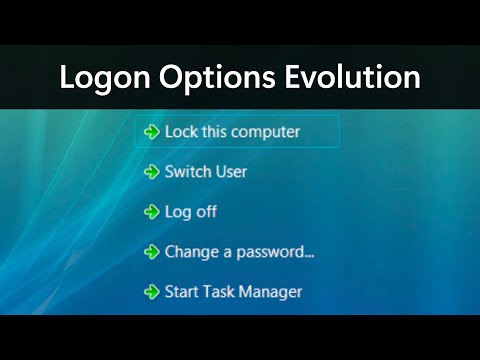Windows Logon Options Evolution!