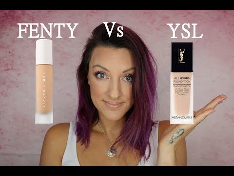 YSL All Hours foundation Vs Fenty pro filt’r foundation
