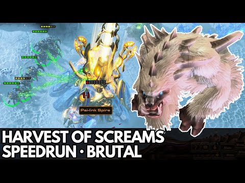 StarCraft 2 HotS - Mission 4 (Harvest of Screams) - Speedrun (Brutal, all objectives)