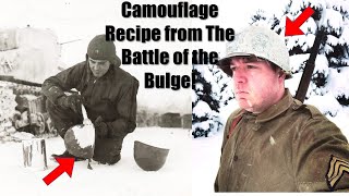 Recreating Authentic Battle of the Bulge Snow Camouflage Recipe!