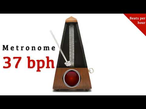 Metronome 37 bph 🎼 (beats per hour)
