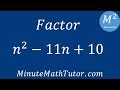 Factor n^2-11n+10