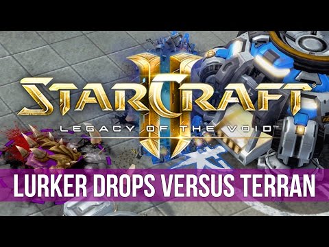 StarCraft 2: Legacy of the Void: Lurker Drops in Zerg vs Terran! (Game Analysis)