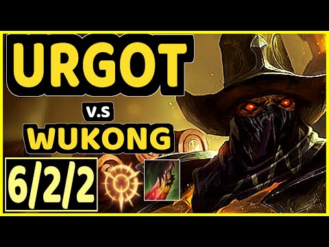 SLASHER1144 (URGOT) vs WUKONG - 6/2/2 KDA TOP GAMEPLAY - NA Ranked GRANDMASTER
