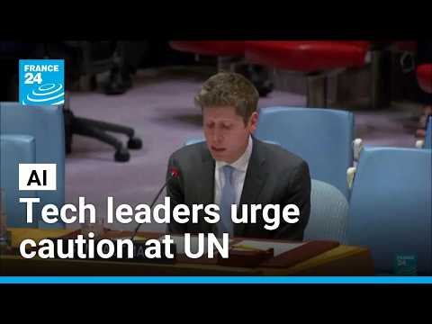 'Risk to humanity': At UN, tech leaders urge caution in AI development