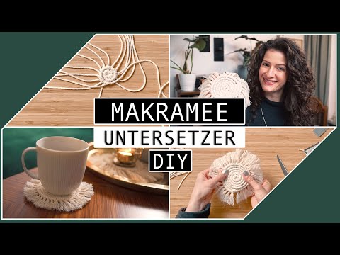 Easily knot your own macramé coasters | DIY instructions