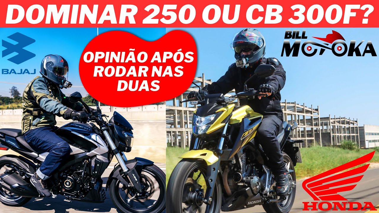 Bajaj Dominar 250 ou Honda CB 300F? Opinião e análise após rodar nas duas, qual levar pra casa?