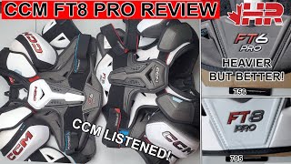 CCM listened to feedback! Jetspeed FT8 Pro & FT6 Pro hockey shoulder pad Snap Shot comparison review