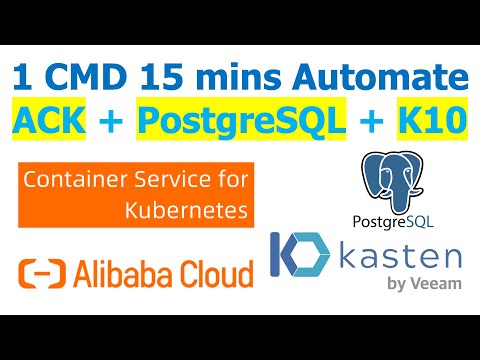 ACK Automation - 1 CMD in 15 mins to build ACK+Postgresql+K10 by Yongkang | Kubernetes Automation
