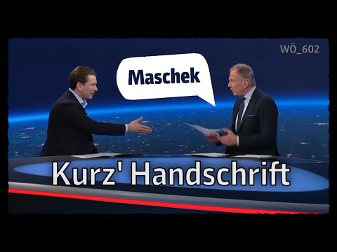 Maschek - Kurz' Handschrift WÖ_602