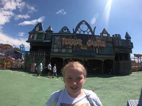 THE SCARIEST GHOST TRAIN RIDE IN UK.TERROR CASTLE . BREAN THEME PARK🎃👻