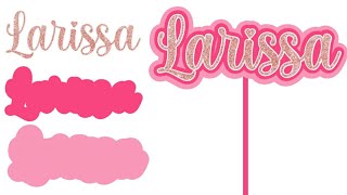 How to make a layered 3D name in PixelLab / How to make a layered name for a cake topper