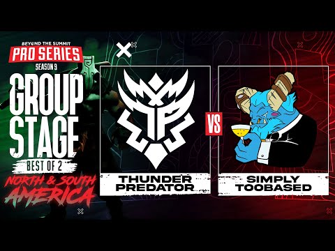 Thunder Predator vs simply TOOBASED Game 2 - BTS Pro Series 9 AM: Group Stage w/ rkryptic & neph