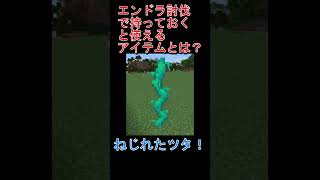 エンドラ討伐などで持っておくと一番便利なアイテムはこれ！！！【マイクラ】