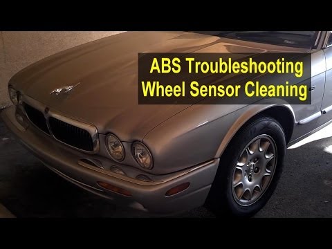 ABS light diagnostic, repair, wheel sensor cleaning on Jaguar XJ8 and other cars. - VOTD