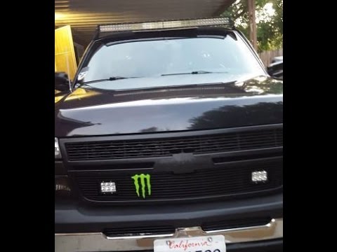 How to install a light bar on a silverado