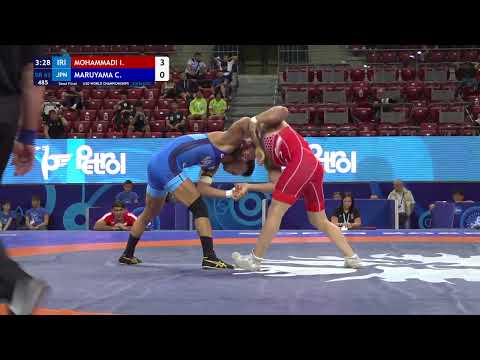 1/2 GR - 63 kg: I. MOHAMMADI (IRI) v. C. MARUYAMA (JPN)