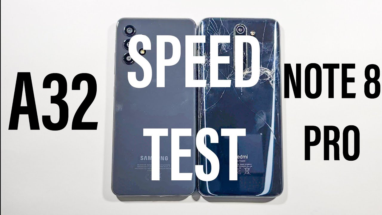 Samsung A32 vs Xiaomi Note 8 Pro Speed Test