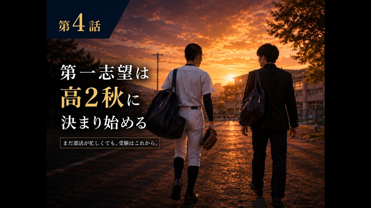第一志望は高2秋に決まり始める