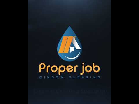 Proper Job Window Cleaning video.