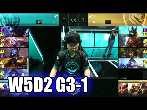 Immortals vs Apex Gaming | Game 1 S6 NA LCS Summer 2016 Week 5 Day 2 | IMT vs APX G1 W5D2 1080p