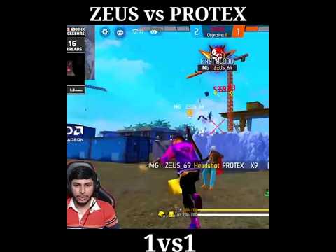 Zeus vs Protex Best Ever 1vs1🥵 part-1 You Are Shocked After Watching This Suspicious 1vs1🎯#shorts
