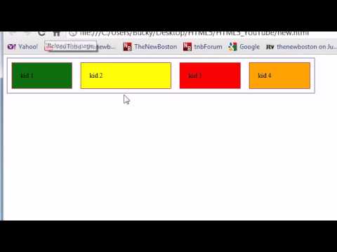 HTML5 Tutorial - 19 - Finishing up the Flexible Box Model