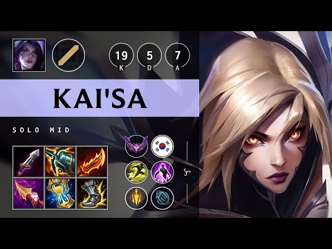 Kai'Sa Mid vs Diana - KR Master Patch 25.21
