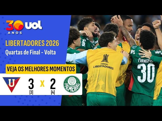 Palmeiras sobrevive a sufoco, bate LDU nos pênaltis e pega Flu na semi