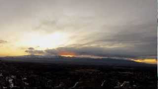 preview picture of video 'Oquirrh Sunset over SLC - GoPro Hero Timelapse'