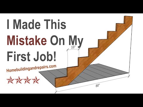 Don’t Make This Mistake When Measuring Tread Depth for Your Stairs with Nosing's - Stringer Layout