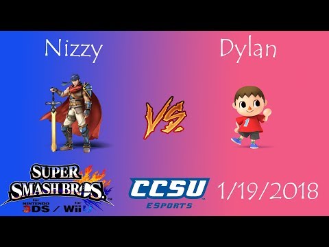CAN LAN CCSU Smash 4 Tournament - Nizzy (Ike) vs Dylan (Villager)