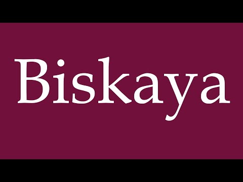 How to Pronounce ''Biskaya'' (Biscay) Correctly in German