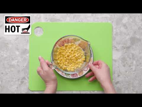 NHSGGC - Cook-a-long recipe - How to microwave tinned sweetcorn