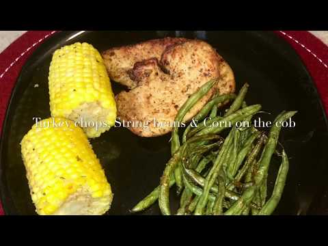 Airfryer Turkey Chop Dinner