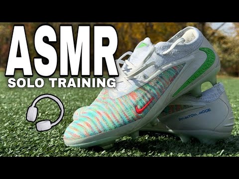 ASMR Solo Training Session For Football/Soccer in Nike Phantom 6 Low Elite