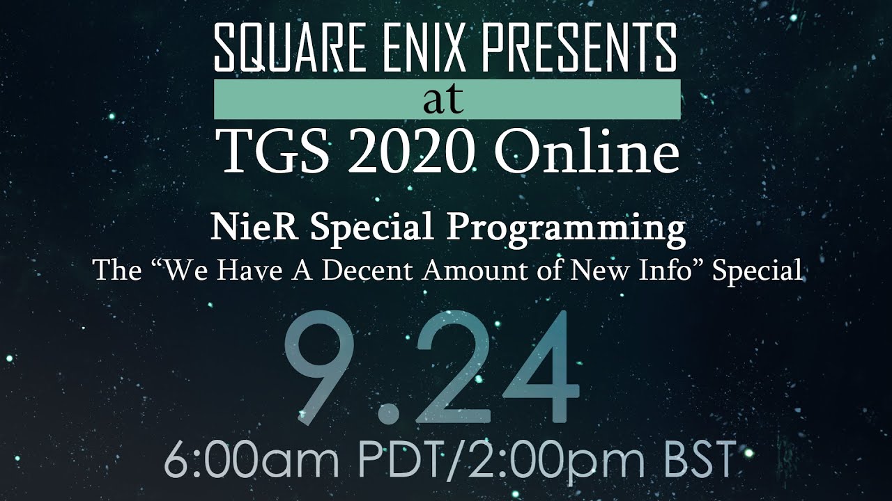 NieR TGS 2020 Special Programming - â€œWe Have a Decent Amount of New Infoâ€ (Japanese w/ EN cc) - YouTube