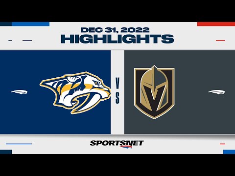 NHL Highlights | Predators vs. Golden Knights - December 31, 2022