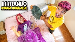 IRRITEI A MINHA CUNHADA POR 24 HORAS *Ela surtou ? 